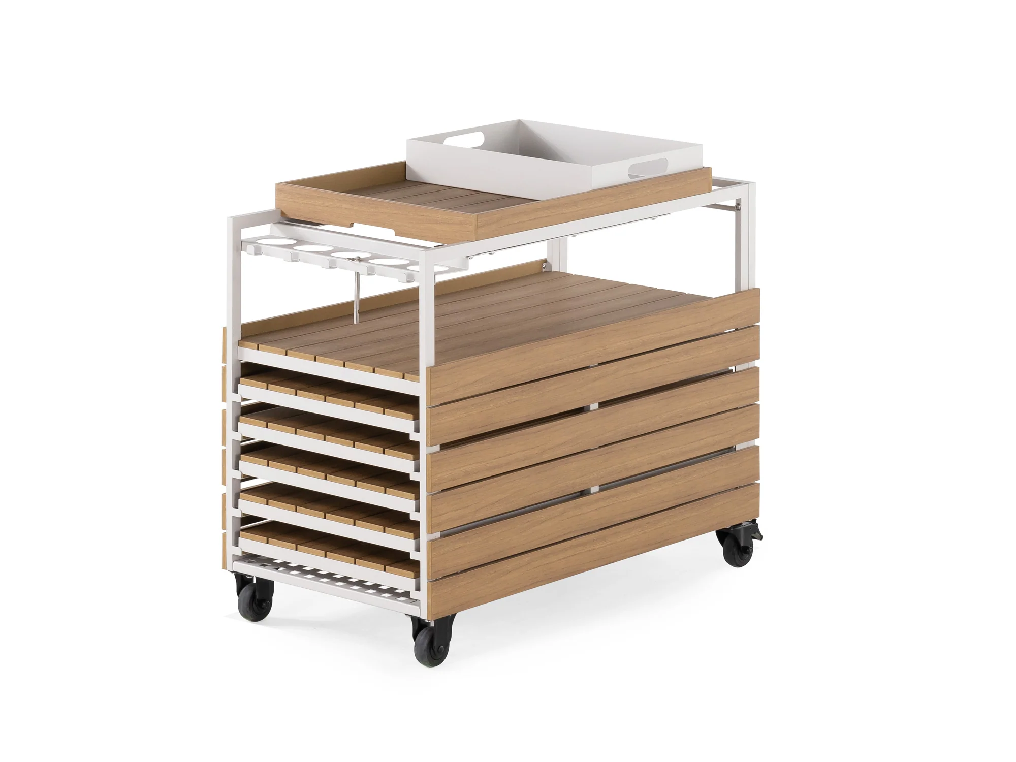 Transformer Outdoor Bar Cart - Panel Storage - Image 25