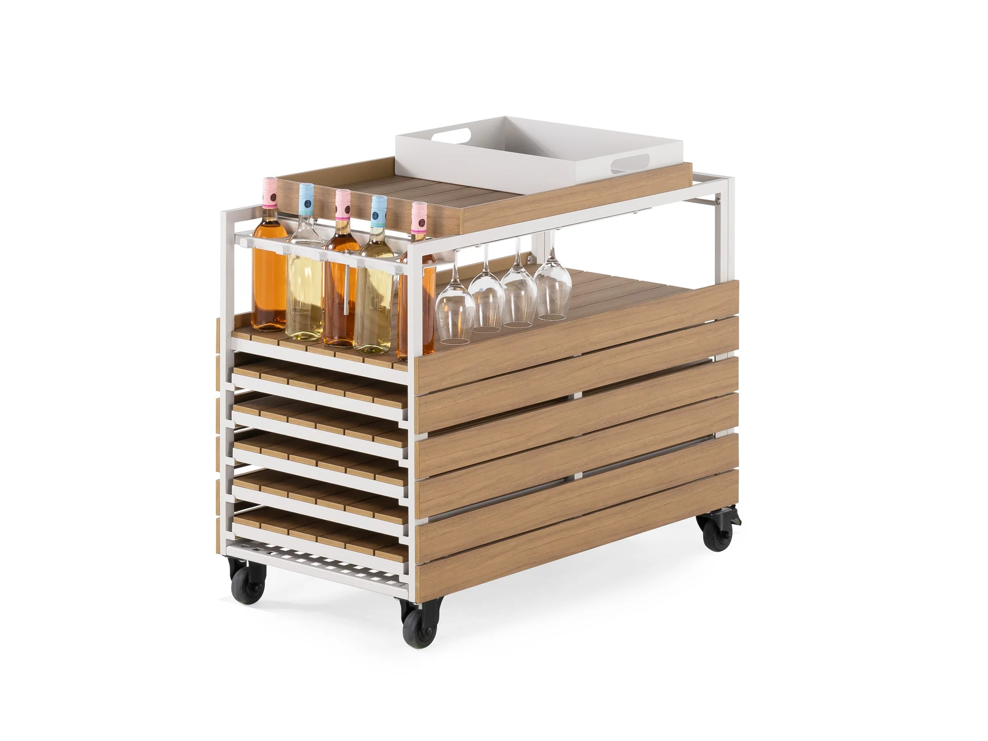 Transformer Outdoor Bar Cart - Panel Storage - Image 26