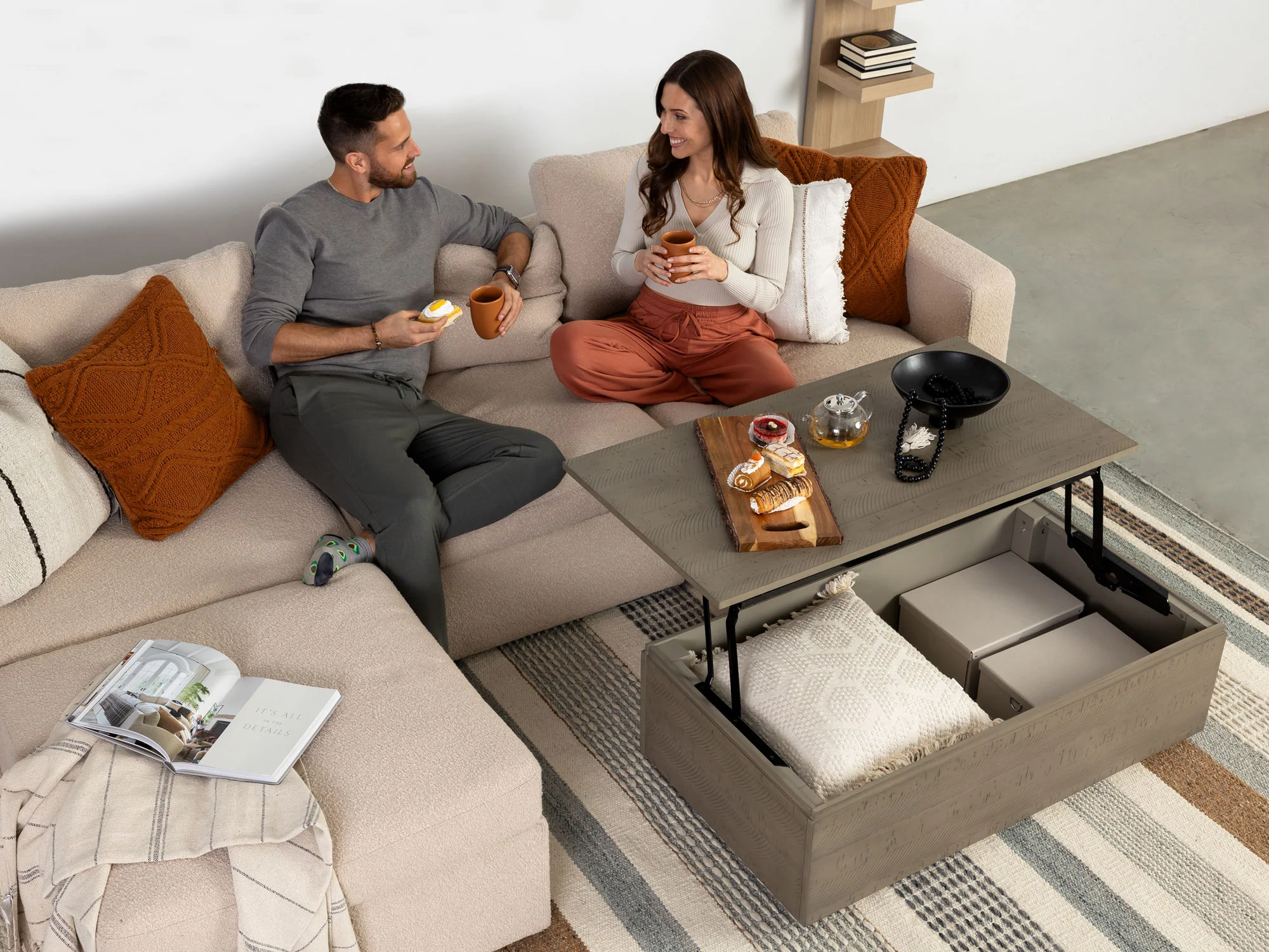 Transformer Coffee Table - Panel Storage - Image 27