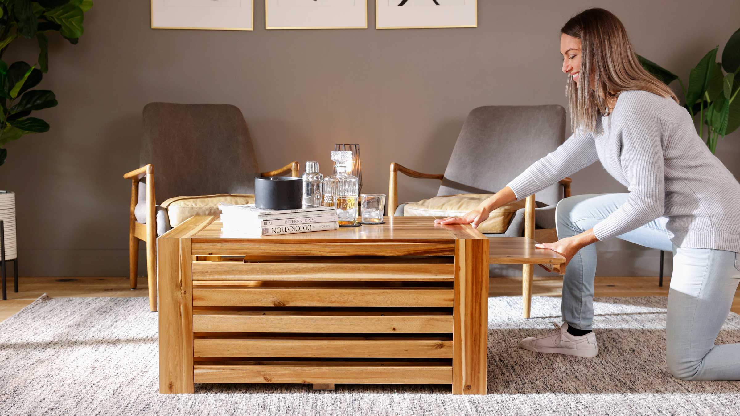 Transformer Coffee Table - Panel Storage - Image 60